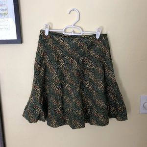 Corduroy Floral Prairie Skirt